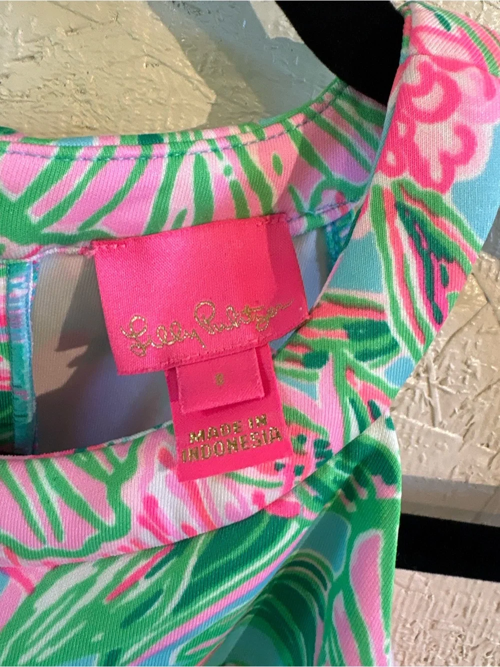 Lilly Pulitzer Girls' Pink & Green Floral Halter Dress